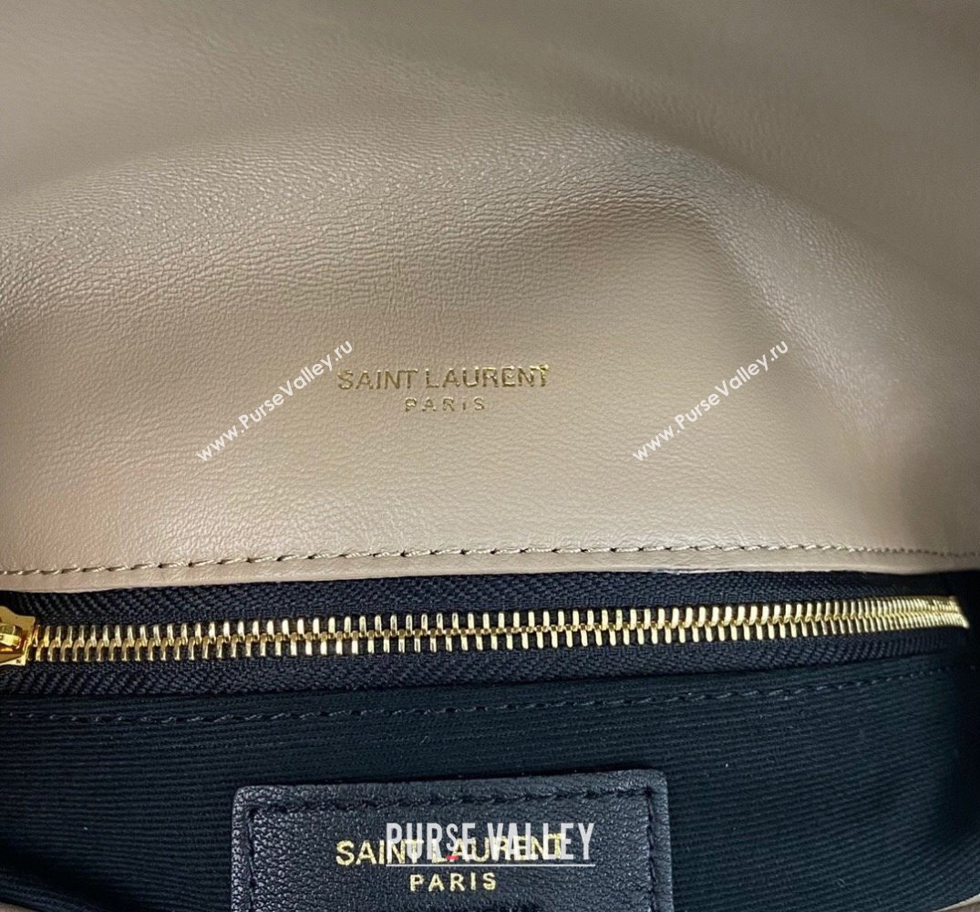 Saint Laurent puffer medium Bag in nappa leather 577475 Beige (nana-24010907)