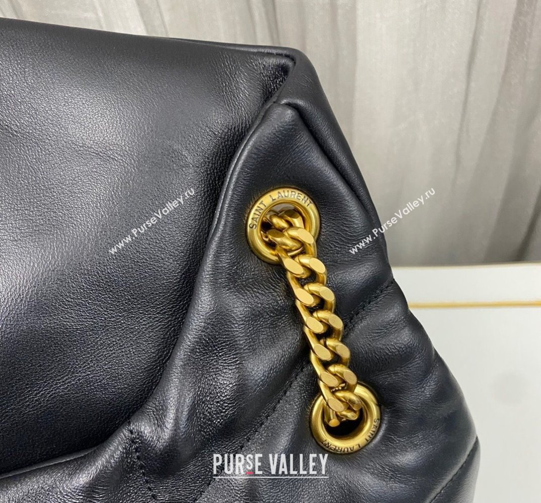 Saint Laurent puffer medium Bag in nappa leather 577475 Black/Gold (nana-24010902)