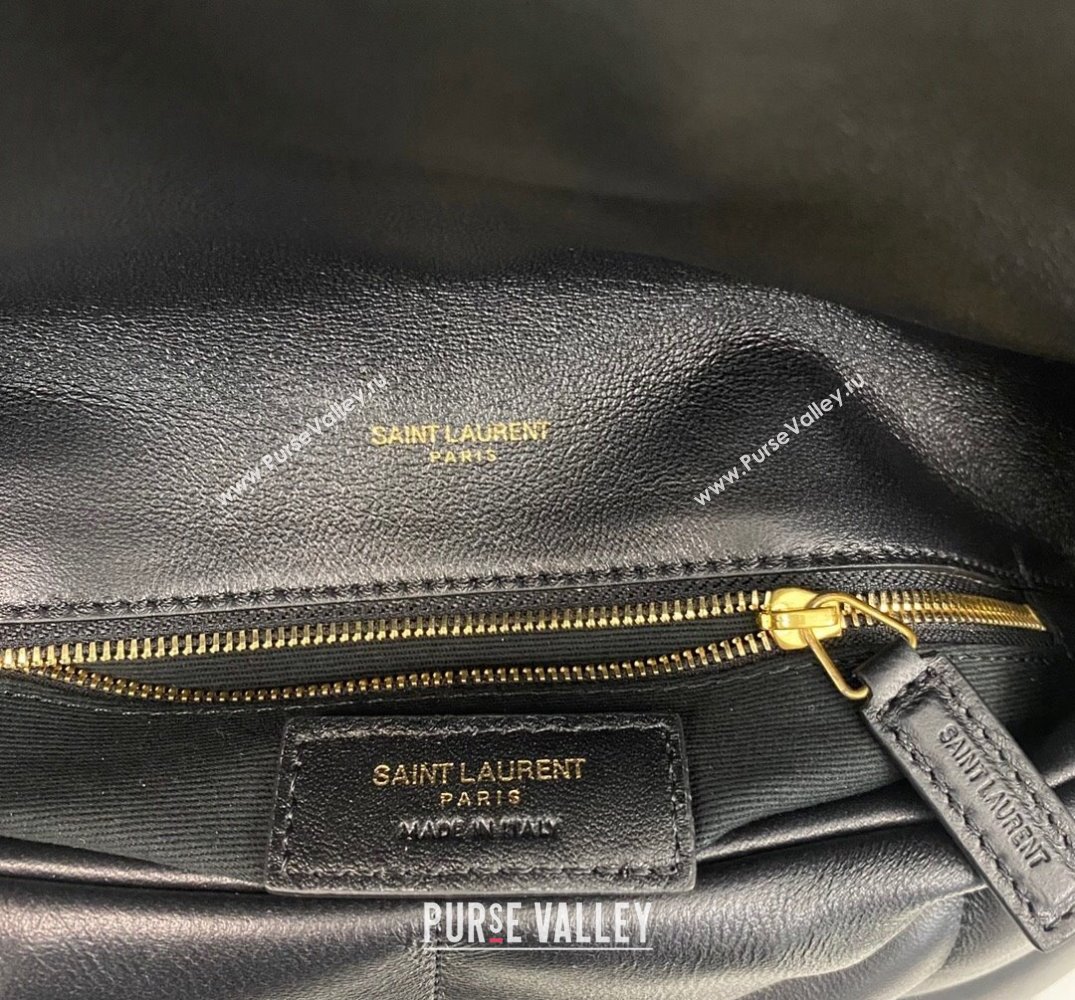 Saint Laurent puffer medium Bag in nappa leather 577475 Black/Gold (nana-24010902)