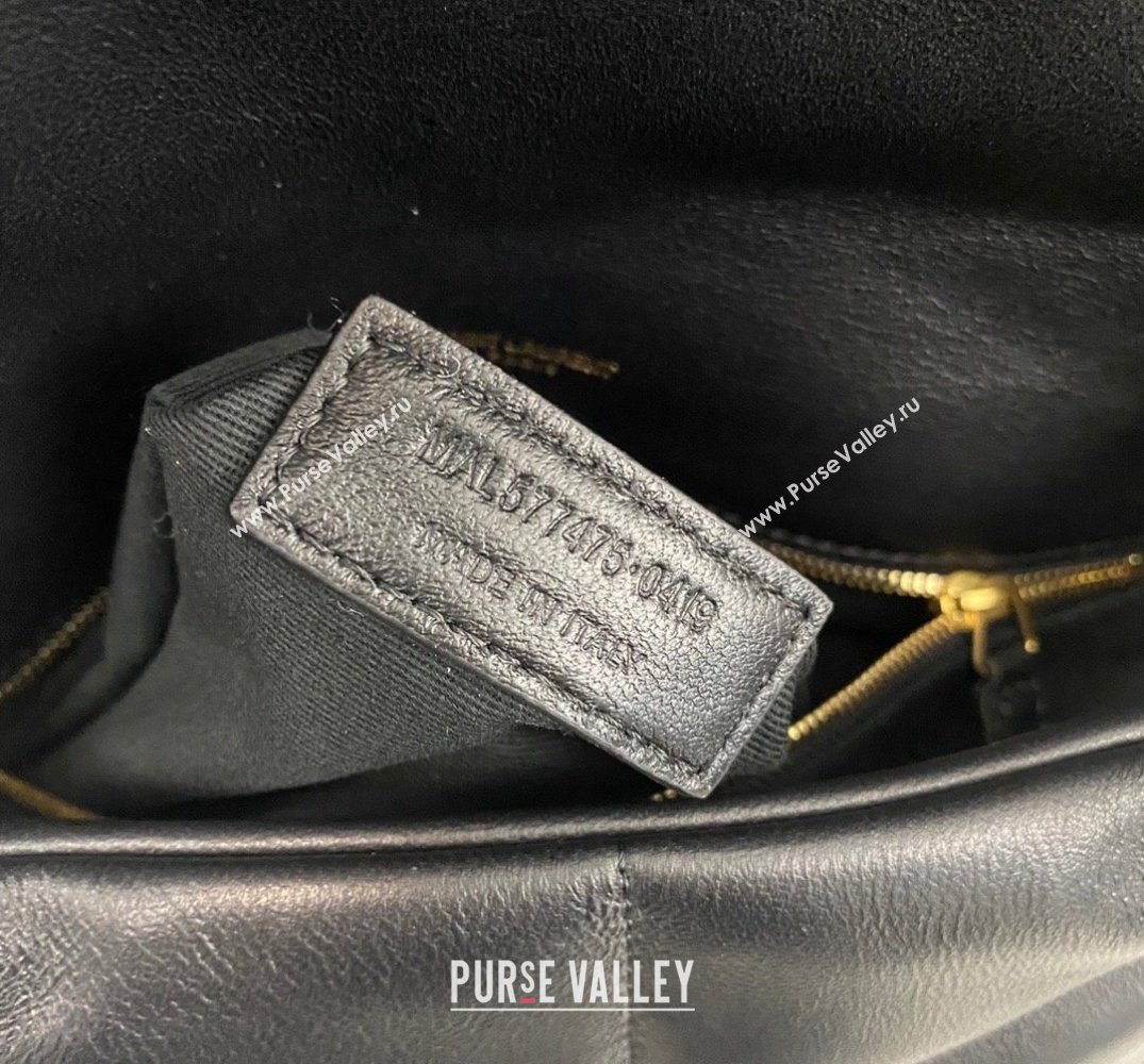 Saint Laurent puffer medium Bag in nappa leather 577475 Black/Gold (nana-24010902)