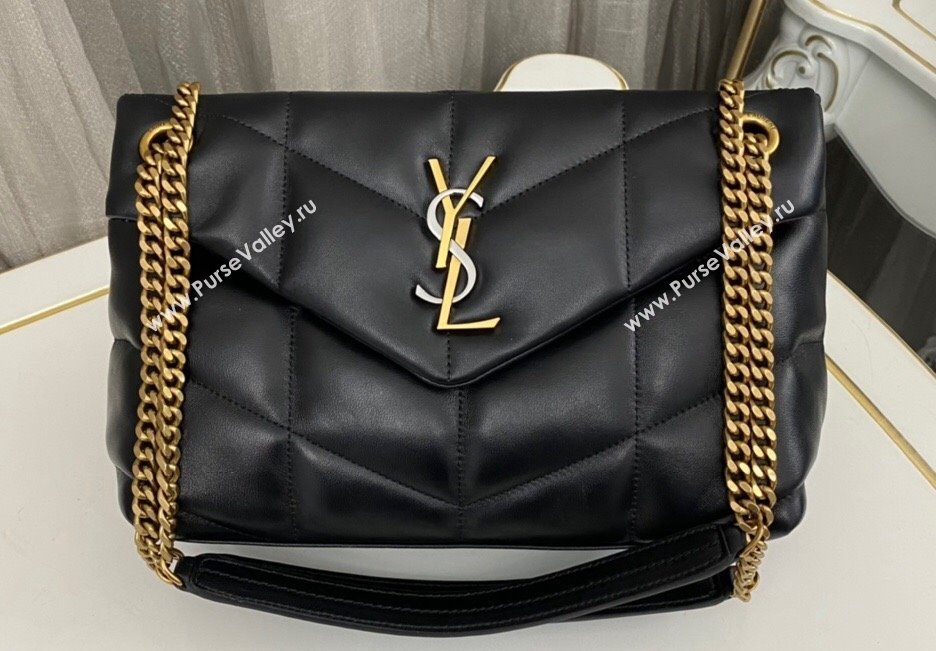 Saint Laurent puffer small Bag in nappa leather 577476 Black/Tricolor (nana-24010933)