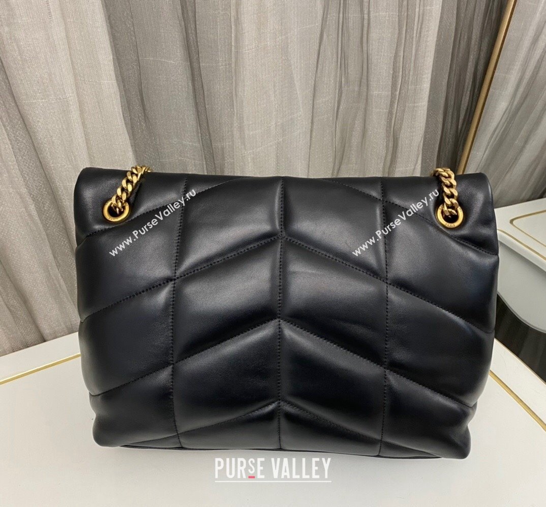 Saint Laurent puffer medium Bag in nappa leather 577475 Black/Tricolor (nana-24010913)