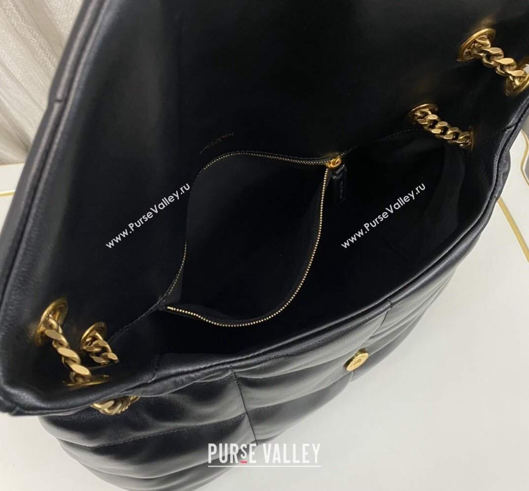 Saint Laurent puffer medium Bag in nappa leather 577475 Black/Tricolor (nana-24010913)