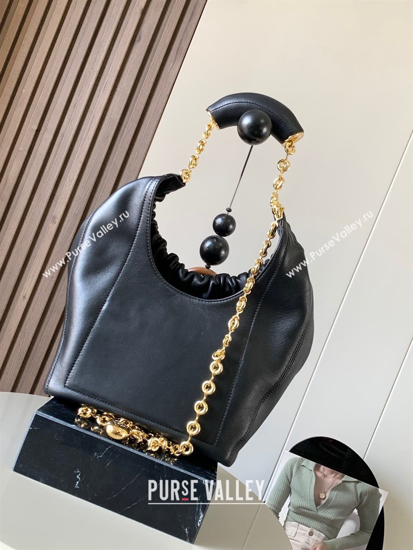 Loewe Small Squeeze bag in nappa lambskin Black (xinyidai-23120405)