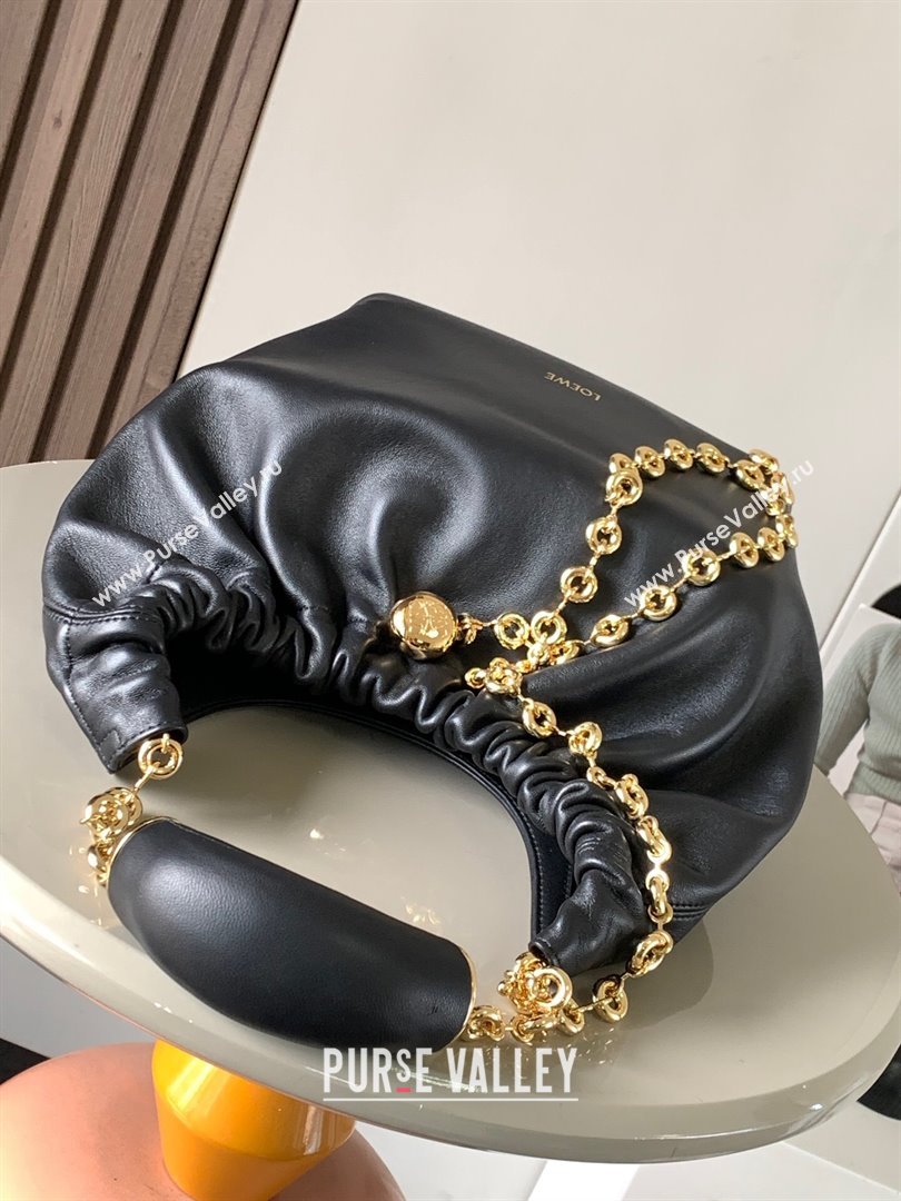 Loewe Small Squeeze bag in nappa lambskin Black (xinyidai-23120405)