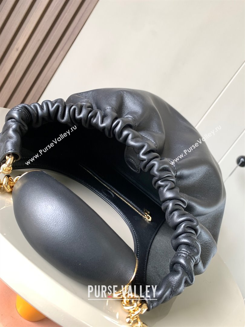 Loewe Small Squeeze bag in nappa lambskin Black (xinyidai-23120405)