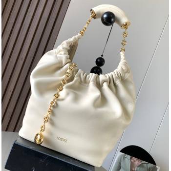 Loewe Small Squeeze bag in nappa lambskin White (xinyidai-23120406)