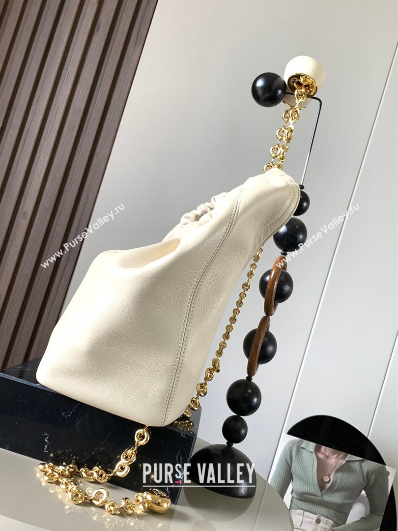 Loewe Small Squeeze bag in nappa lambskin White (xinyidai-23120406)