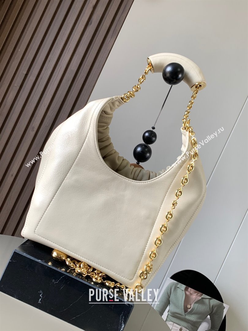 Loewe Small Squeeze bag in nappa lambskin White (xinyidai-23120406)