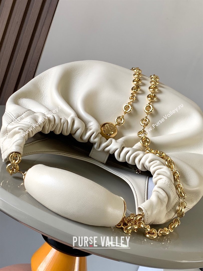 Loewe Small Squeeze bag in nappa lambskin White (xinyidai-23120406)