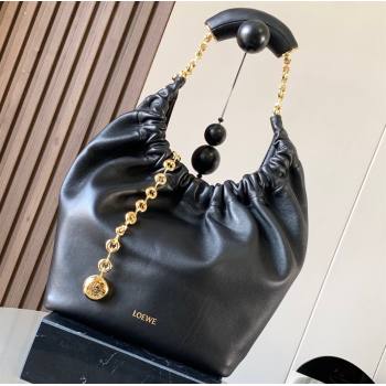 Loewe Small Squeeze bag in nappa lambskin Black (xinyidai-23120405)