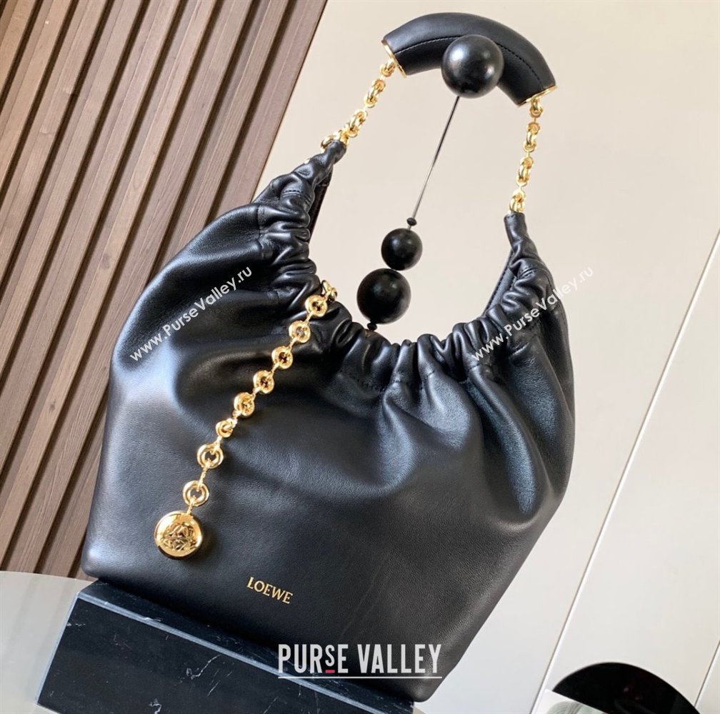 Loewe Small Squeeze bag in nappa lambskin Black (xinyidai-23120405)