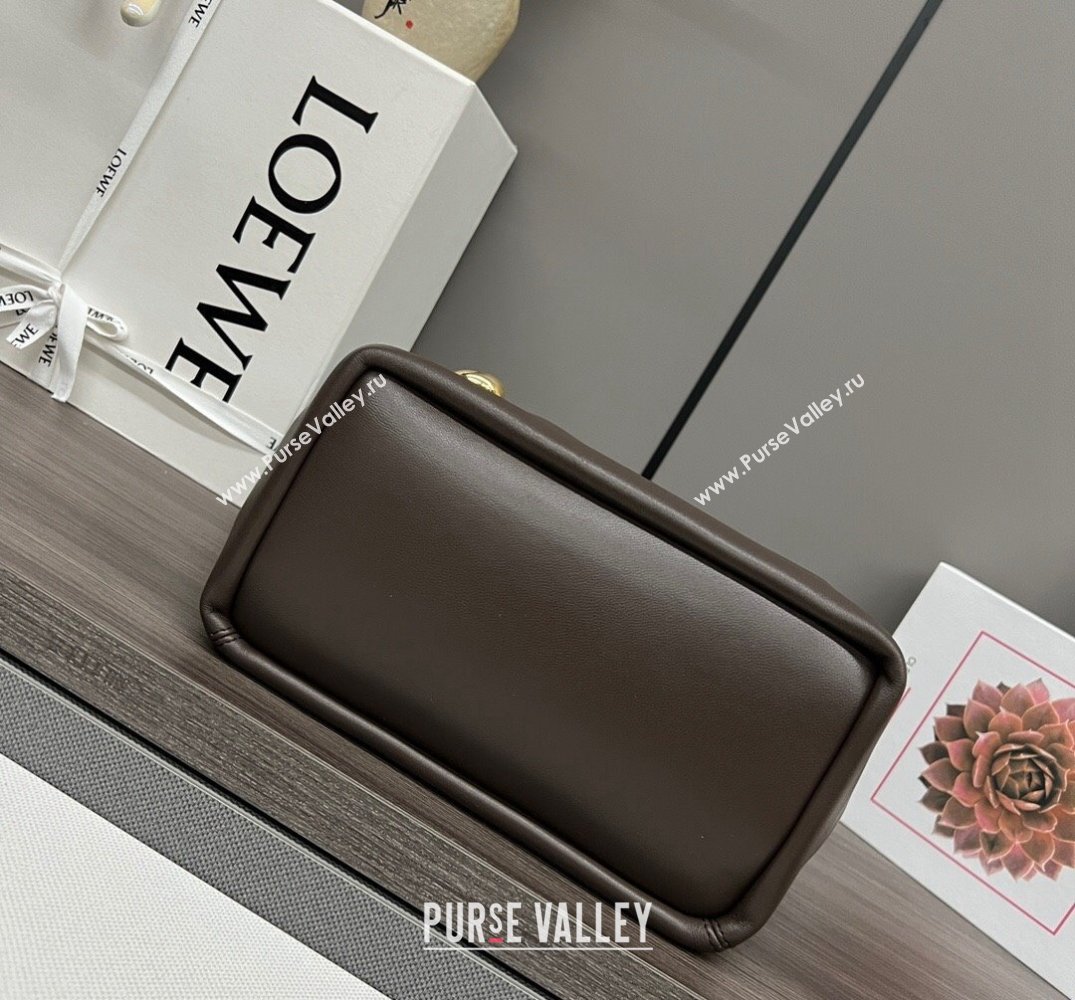 Loewe Small Squeeze bag in nappa lambskin Coffee (xinyidai-23120408)