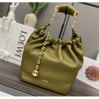 Loewe Small Squeeze bag in nappa lambskin Green (xinyidai-23120409)