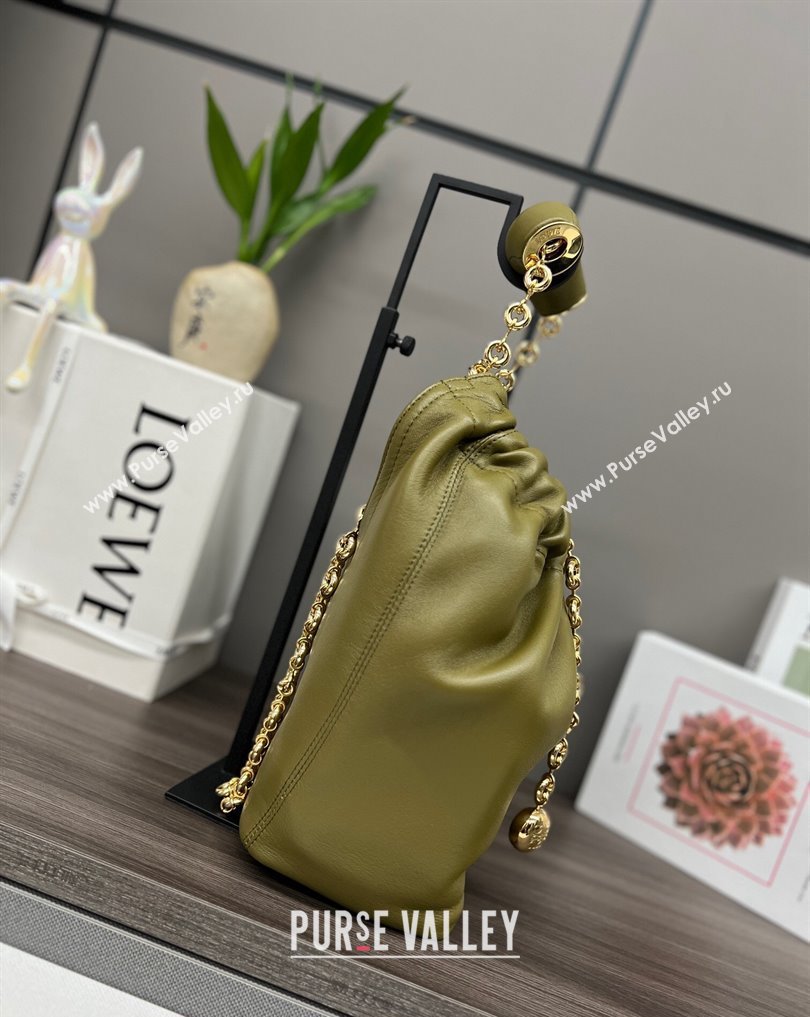 Loewe Small Squeeze bag in nappa lambskin Green (xinyidai-23120409)