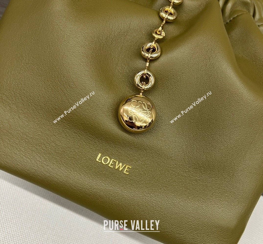 Loewe Small Squeeze bag in nappa lambskin Green (xinyidai-23120409)