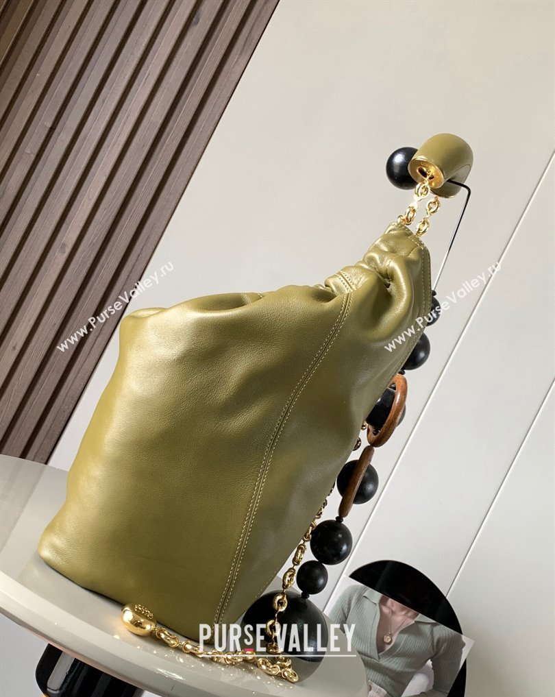 Loewe Medium Squeeze bag in nappa lambskin Green (xinyidai-23120403)