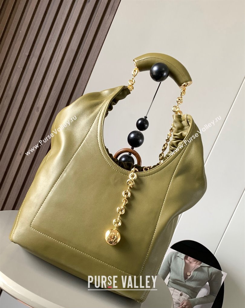 Loewe Medium Squeeze bag in nappa lambskin Green (xinyidai-23120403)