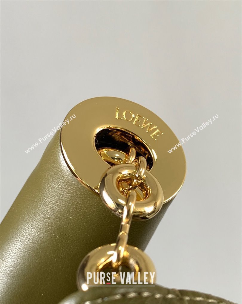 Loewe Medium Squeeze bag in nappa lambskin Green (xinyidai-23120403)
