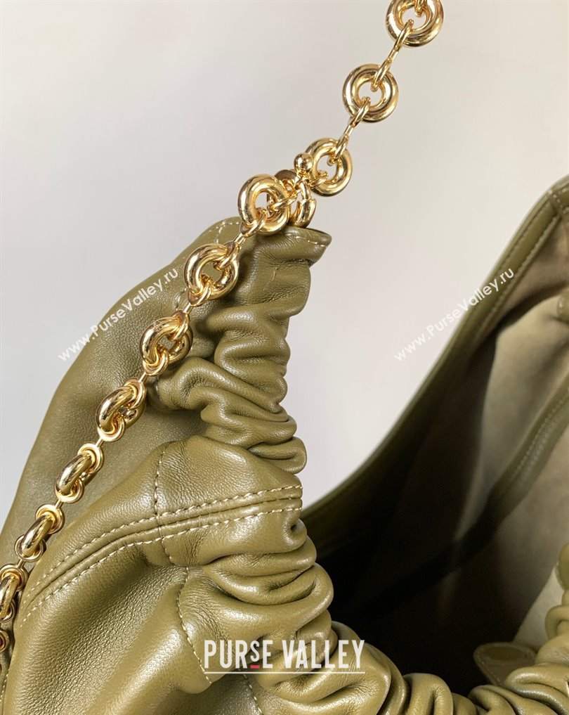 Loewe Medium Squeeze bag in nappa lambskin Green (xinyidai-23120403)