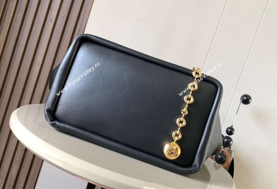 Loewe Medium Squeeze bag in nappa lambskin Black (xinyidai-23120401)