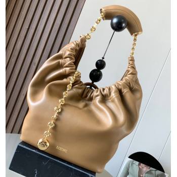 Loewe Small Squeeze bag in nappa lambskin Apricot (xinyidai-23120407)