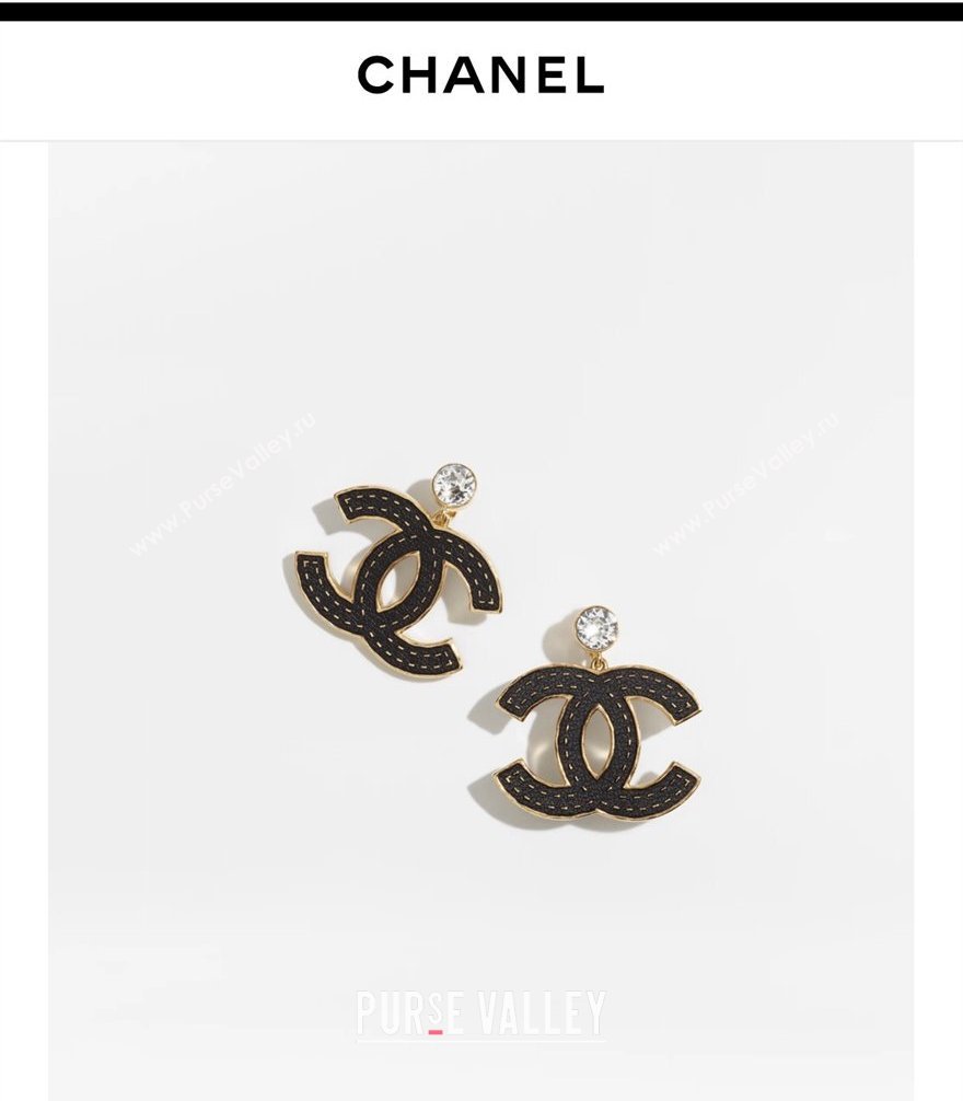 Chanel Black CC Earrings 2024 (YF-23120502)