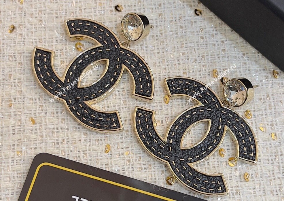 Chanel Black CC Earrings 2024 (YF-23120502)