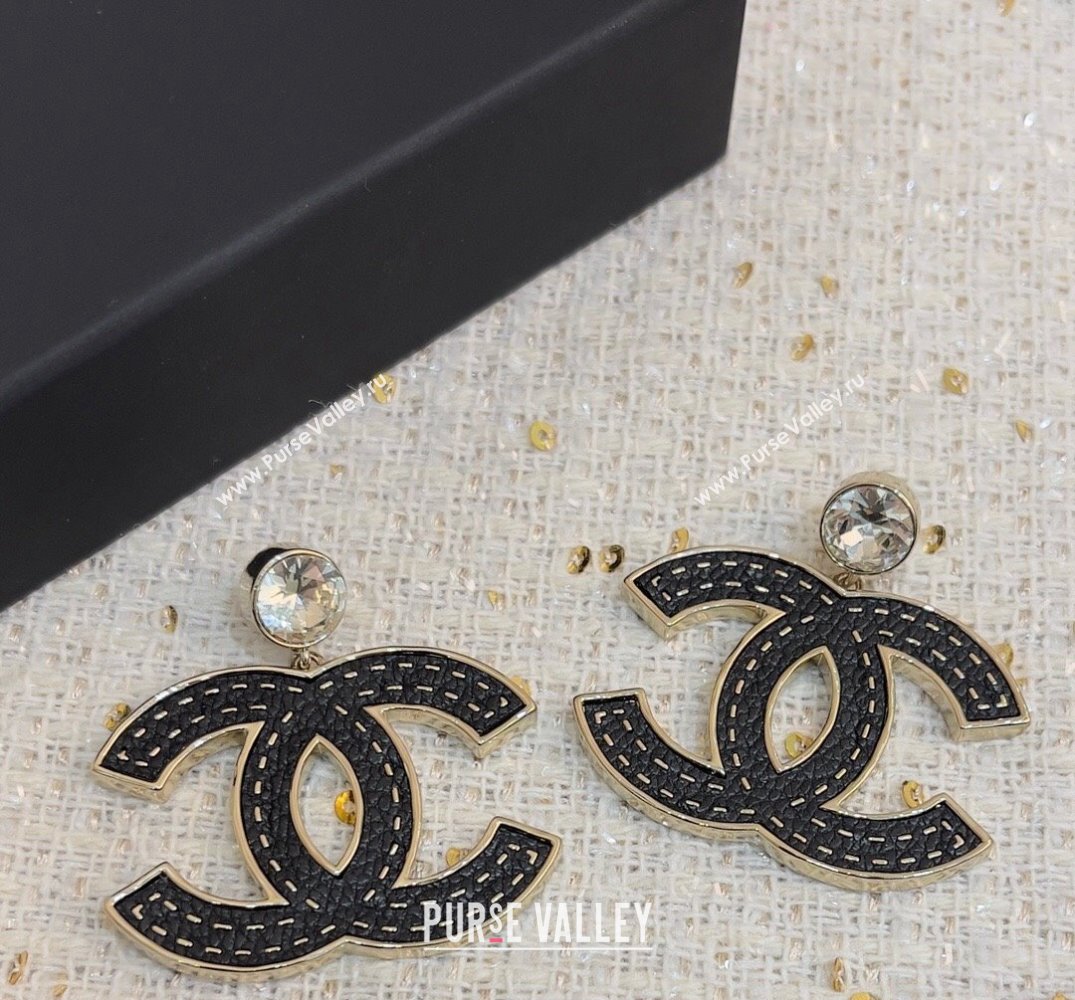 Chanel Black CC Earrings 2024 (YF-23120502)