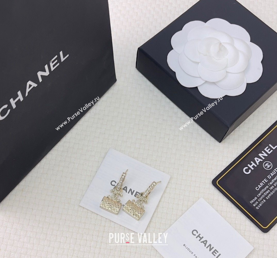 Chanel Metal Strass Pendant Earrings ABB537 2024 (YF-23120505)