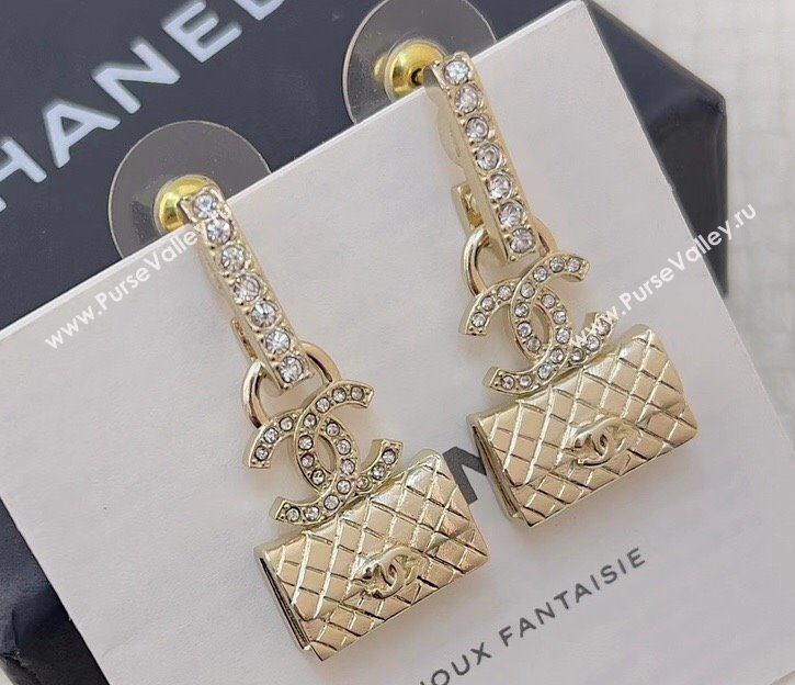Chanel Metal Strass Pendant Earrings ABB537 2024 (YF-23120505)