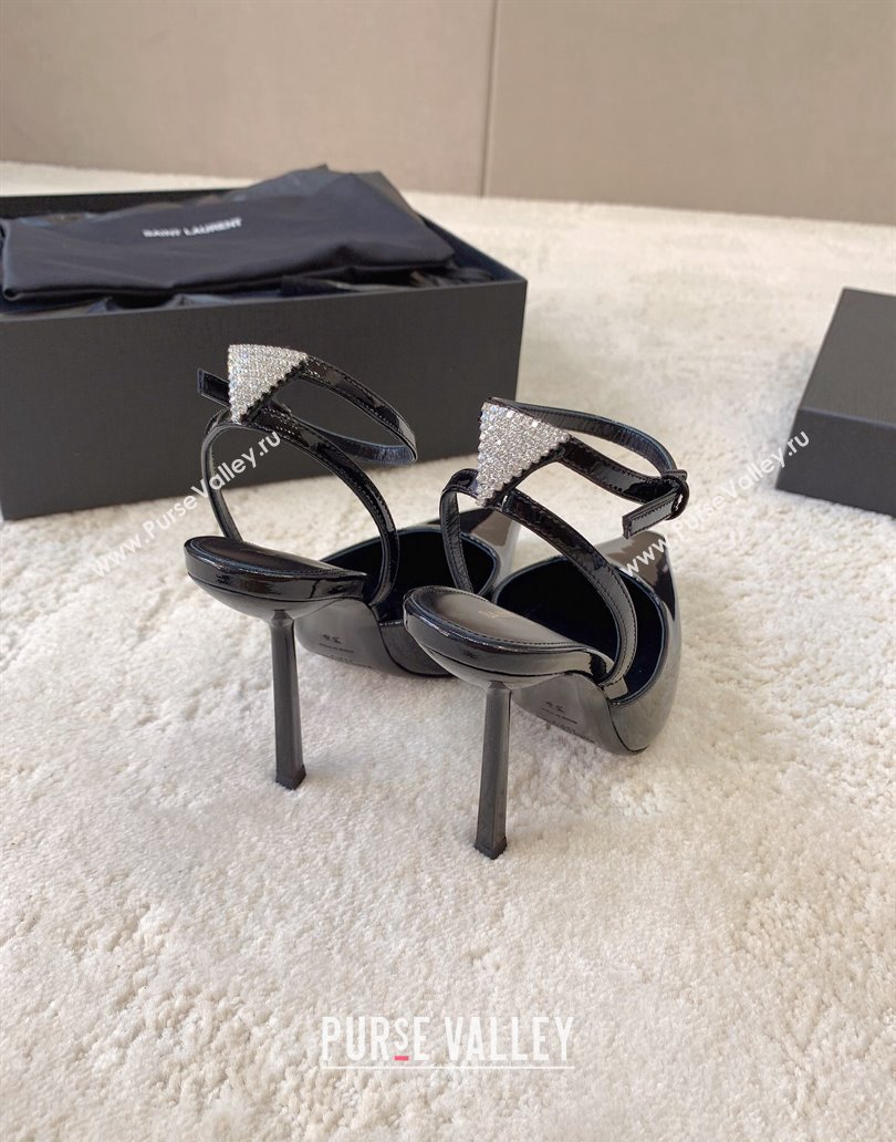 Saint Laurent Heel 11cm anouk pumps in patent leather 7633771 Black 2024 (kaola-23120601)
