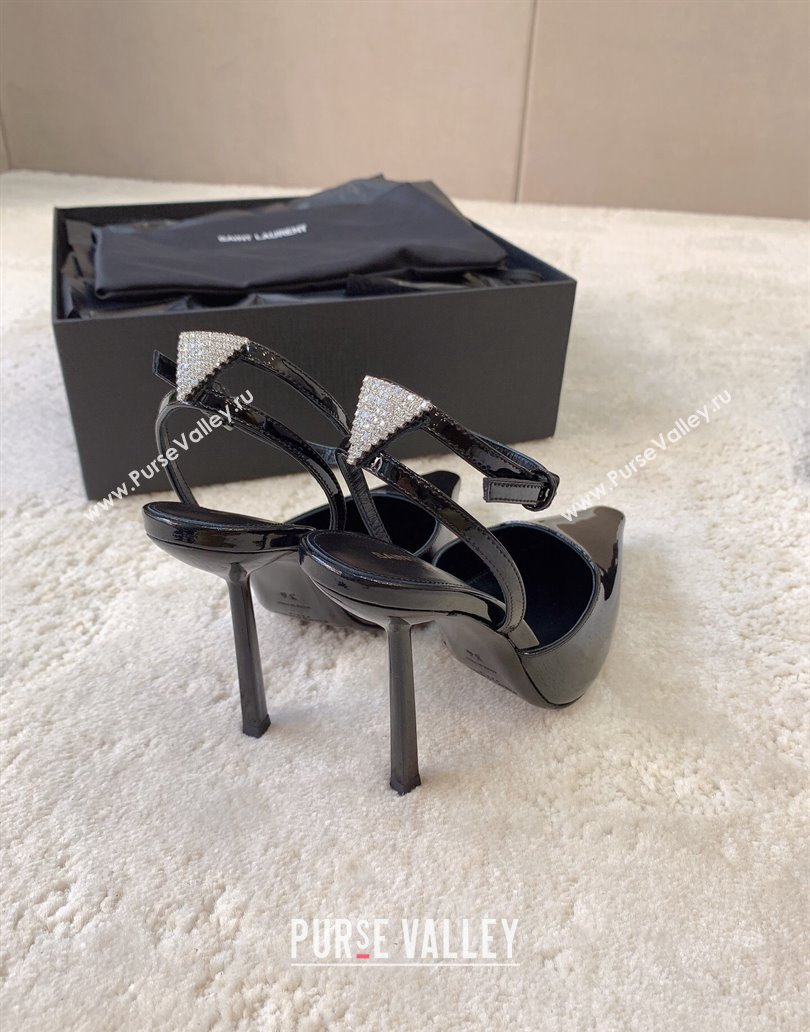 Saint Laurent Heel 11cm anouk pumps in patent leather 7633771 Black 2024 (kaola-23120601)