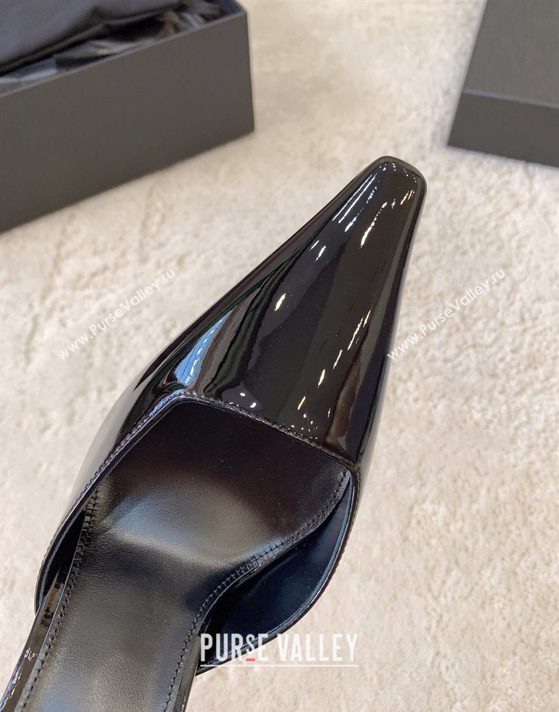 Saint Laurent Heel 11cm anouk pumps in patent leather 7633771 Black 2024 (kaola-23120601)