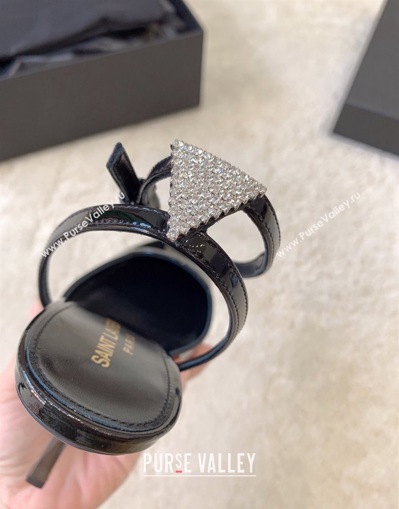 Saint Laurent Heel 11cm anouk pumps in patent leather 7633771 Black 2024 (kaola-23120601)