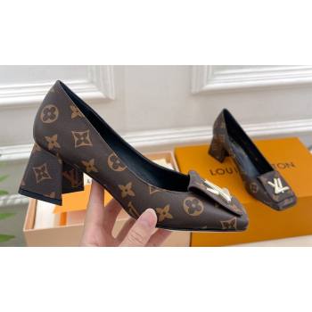 Louis Vuitton Heel 5.5cm Shake Pumps in Monogram Canvas 2024 (modeng-23120722)