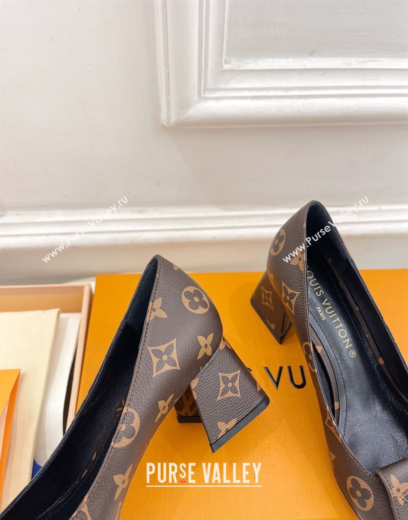 Louis Vuitton Heel 5.5cm Shake Pumps in Monogram Canvas 2024 (modeng-23120722)