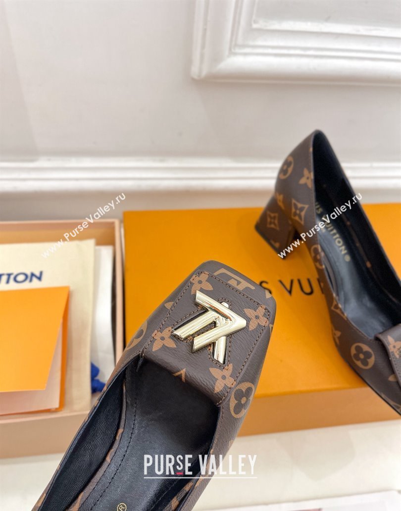 Louis Vuitton Heel 5.5cm Shake Pumps in Monogram Canvas 2024 (modeng-23120722)