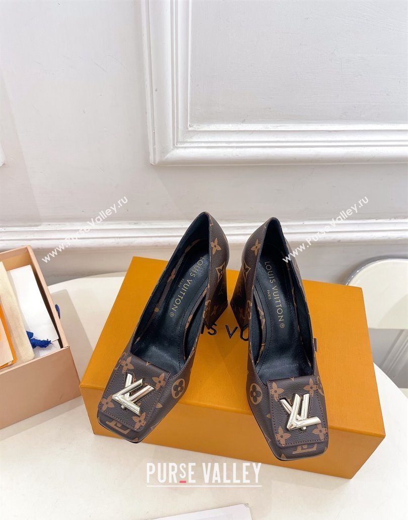 Louis Vuitton Heel 9cm Shake Pumps in Monogram Canvas 2024 (modeng-23120726)