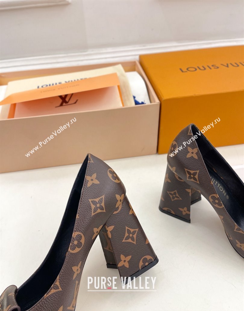 Louis Vuitton Heel 9cm Shake Pumps in Monogram Canvas 2024 (modeng-23120726)