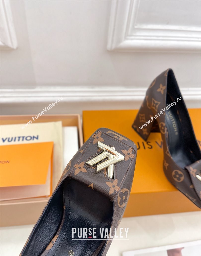 Louis Vuitton Heel 9cm Shake Pumps in Monogram Canvas 2024 (modeng-23120726)