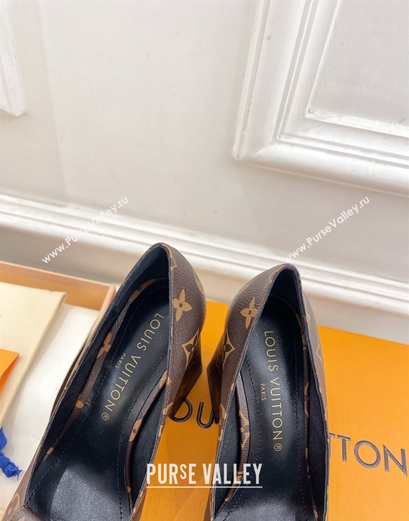 Louis Vuitton Heel 9cm Shake Pumps in Monogram Canvas 2024 (modeng-23120726)