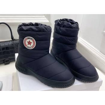 Dior Frost Ankle Boots in Black Quilted Nylon and Shearling 2024 (modeng-23120838)