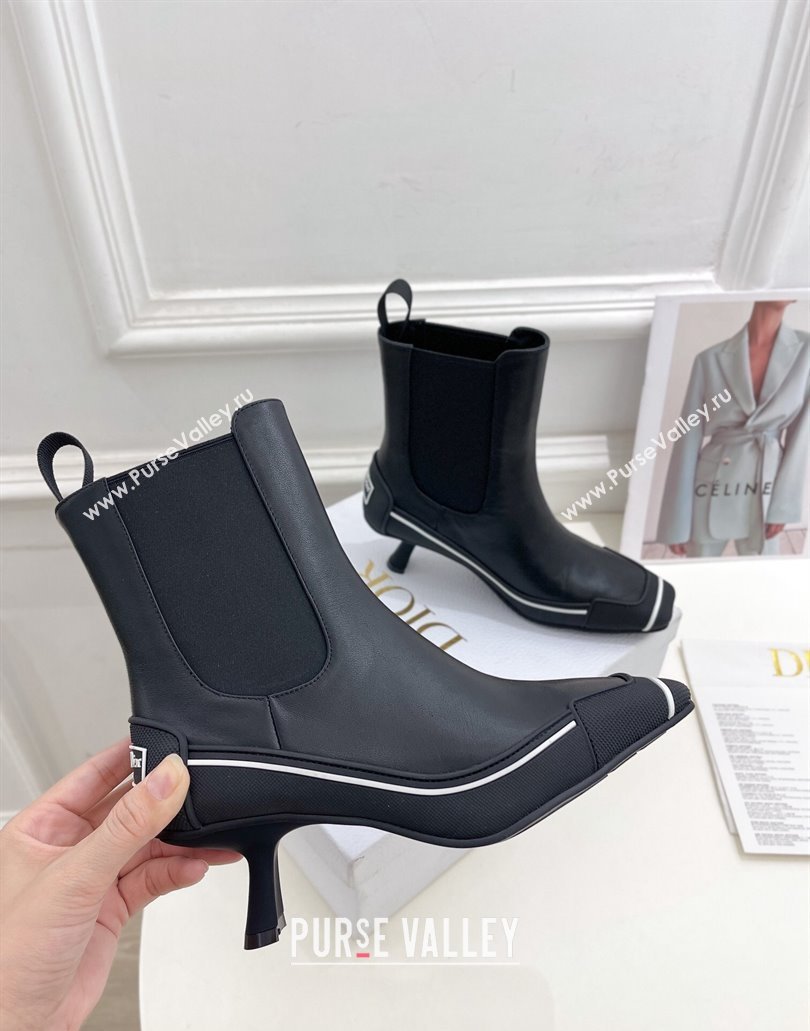 Dior Heel 5.5cm D-Motion Ankle Boots in Black 2024 (modeng-23120829)