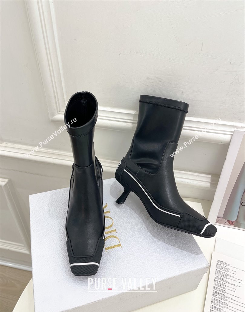 Dior Heel 5.5cm D-Motion Short Boots in Black 2024 (modeng-23120828)