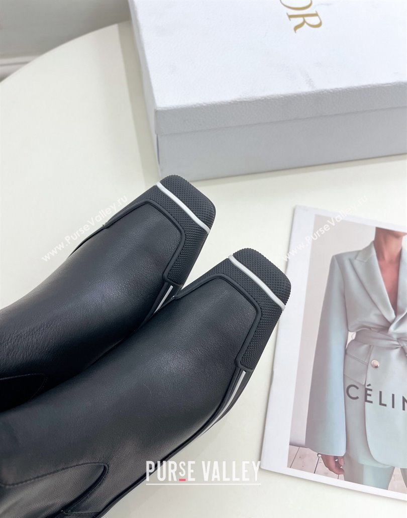 Dior Heel 5.5cm D-Motion Short Boots in Black 2024 (modeng-23120828)