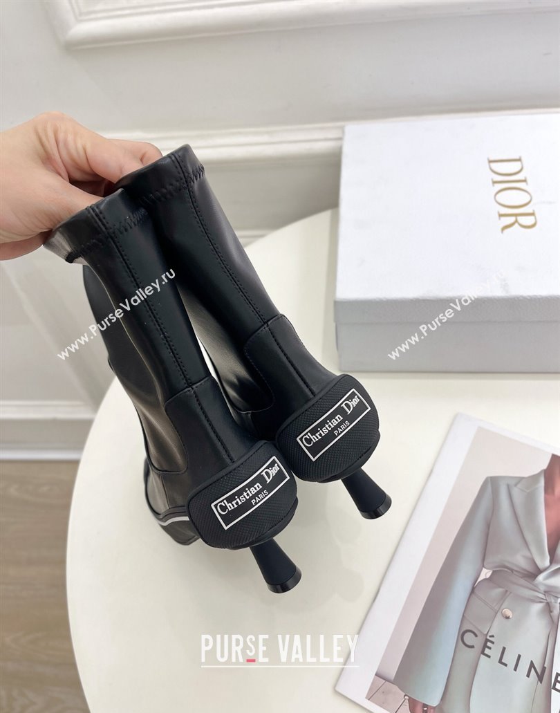 Dior Heel 5.5cm D-Motion Short Boots in Black 2024 (modeng-23120828)
