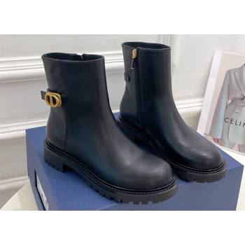 Dior 30 Montaigne Ankle Boot in Black Calfskin 2024 (modeng-23120834)