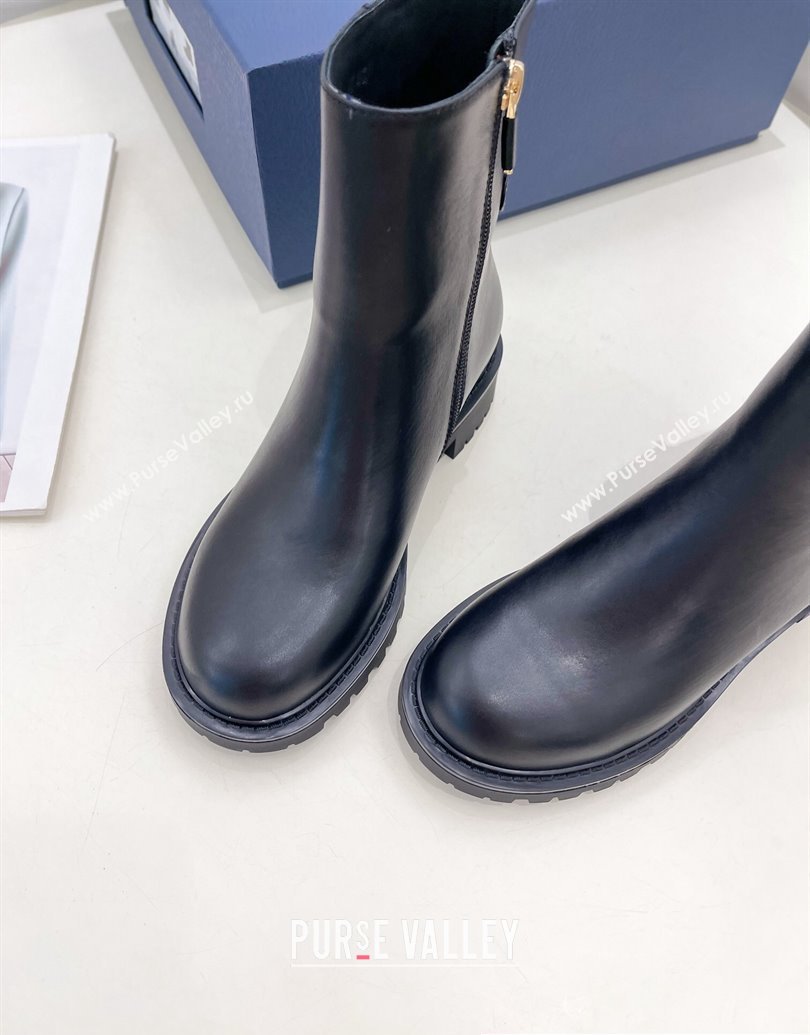 Dior 30 Montaigne Ankle Boot in Black Calfskin 2024 (modeng-23120834)