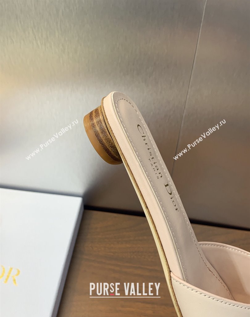 Dior Heel 1.5cm Forever Slides in Nude Calfskin 2024 (modeng-23120907)
